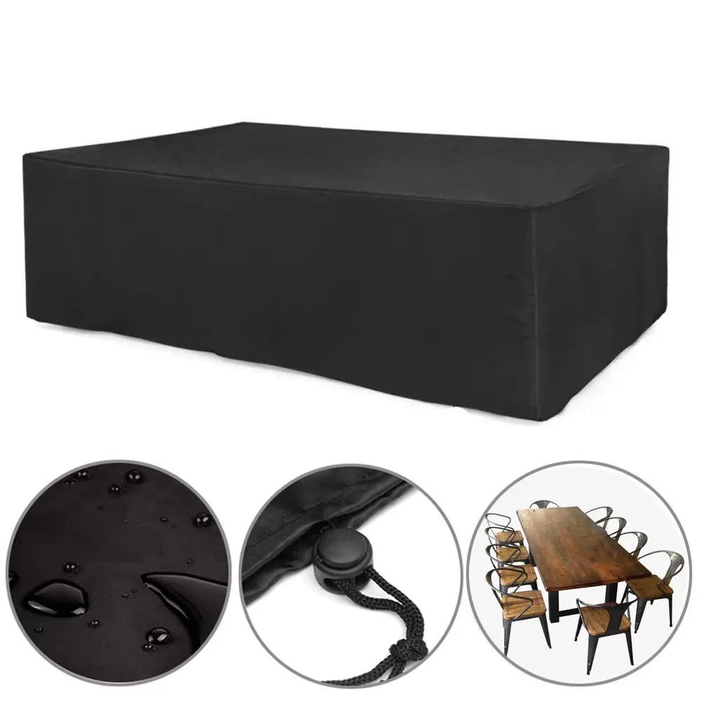 Real Outdoor Cover for Garden Furniture Rain And Snow Resistant Patio Chair Sofa Table Dust Cover Protective Outdoor Cushion