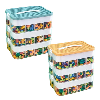 Plastic Storage Box For Lego Children Jigsaw Puzzle Building Block Container Classification Part Sort Box Kidroom Toy Organizer
