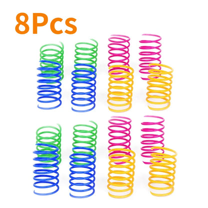 Colorful Spiral Spring Cat Toys – Bouncy Coil Play Set