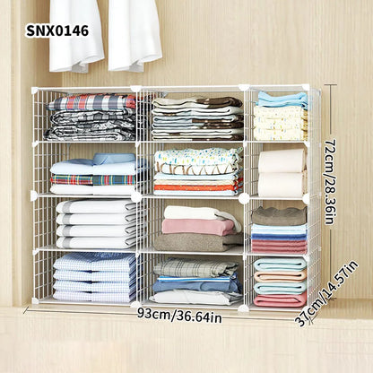 Clothing Layered Storage Wardrobe Partition Rack Hanging Closet Cross Partition Vertical Student Dormitory Cabinet Layered Rack