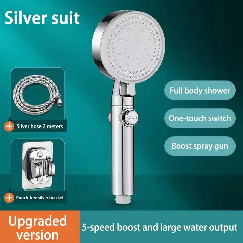 For Xiaomi Shower Head 5 Modes Water Saving Adjustable High Pressure Showerhead Handheld Spray Hangable Bathroom Accessories New