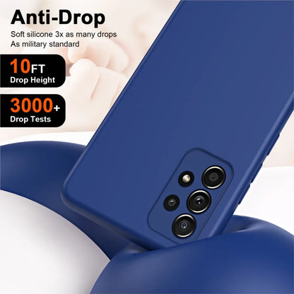 Solid Silicone Protect Case For Samsung Galaxy A13 A23 A33 A53 A73 A12 A22 A32 A52 A52S A72 A04 A04S A14 A24 4G A34 A54 Cover
