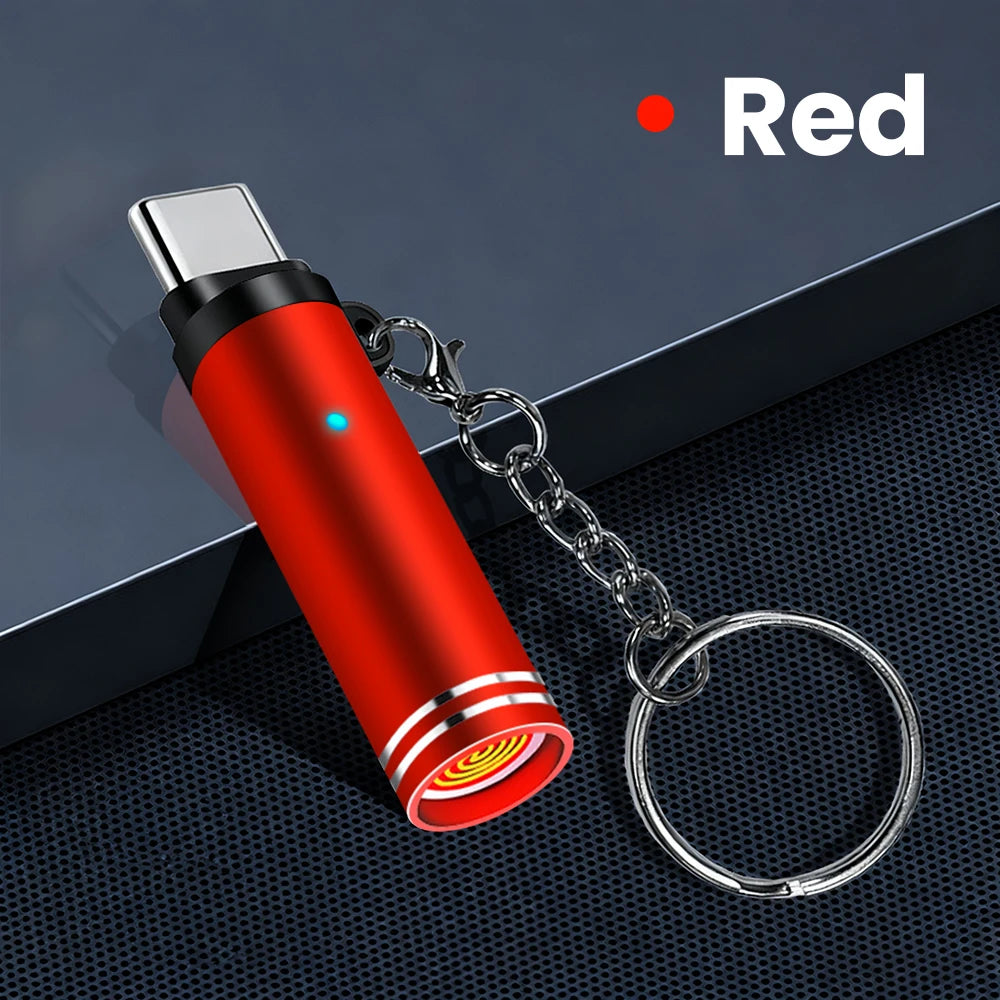 Type-C Mobile Cigarette Lighter Adapter Air Blowing Cigarette Lighter Outdoor Safety Portable Mini Cigarette Lighting Artifact