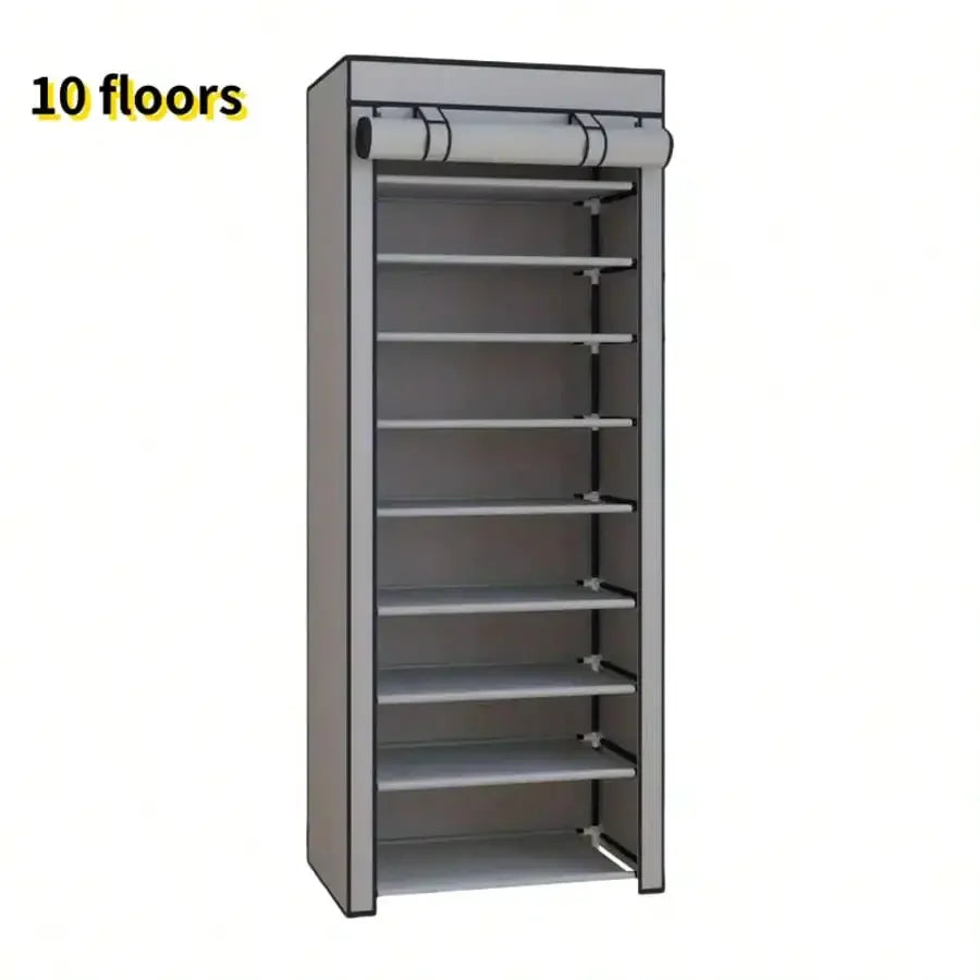 6th/8th/10th Floor Non-Woven Fabric Shoe Rack, Entrance Door Shoe Rack, Multi-Functional Storage Rack. The First Floor Can Hold Three Pairs Of Shoes. Suitable For Entrance, Living Room, Bedroom Or Coat Rack. Valentine's Day G