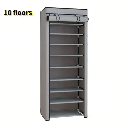 6th/8th/10th Floor Non-Woven Fabric Shoe Rack, Entrance Door Shoe Rack, Multi-Functional Storage Rack. The First Floor Can Hold Three Pairs Of Shoes. Suitable For Entrance, Living Room, Bedroom Or Coat Rack. Valentine's Day G