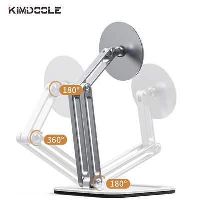 Kimdoole Metal Magnetic Tablet Holder for Table Desk Stand Suport for Ipad Pro Samsung Huawei Apple Tablet Accessories