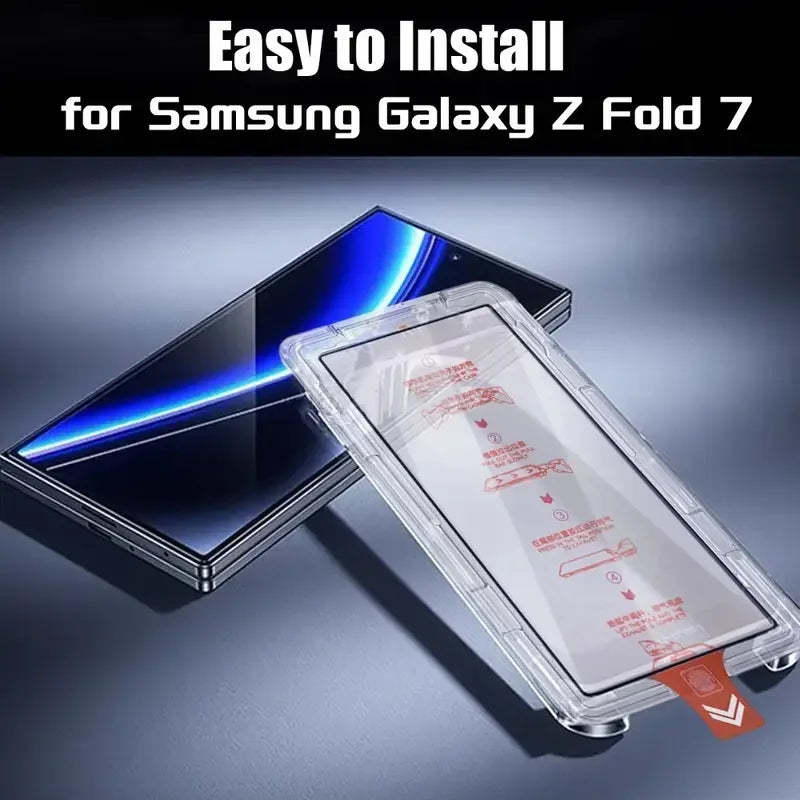 2PCS Easy Install Screen Protector For Samsung Galaxy Z Fold 7 8 Z Fold7 zfold7 Privacy Anti-Spy Clear Front Tempered Glass Film