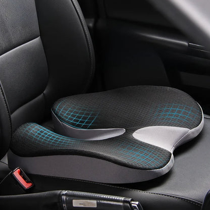 Coussin en mousse à mémoire de forme pour soulager la douleur coccygienne, idéal pour le bureau et la voiture