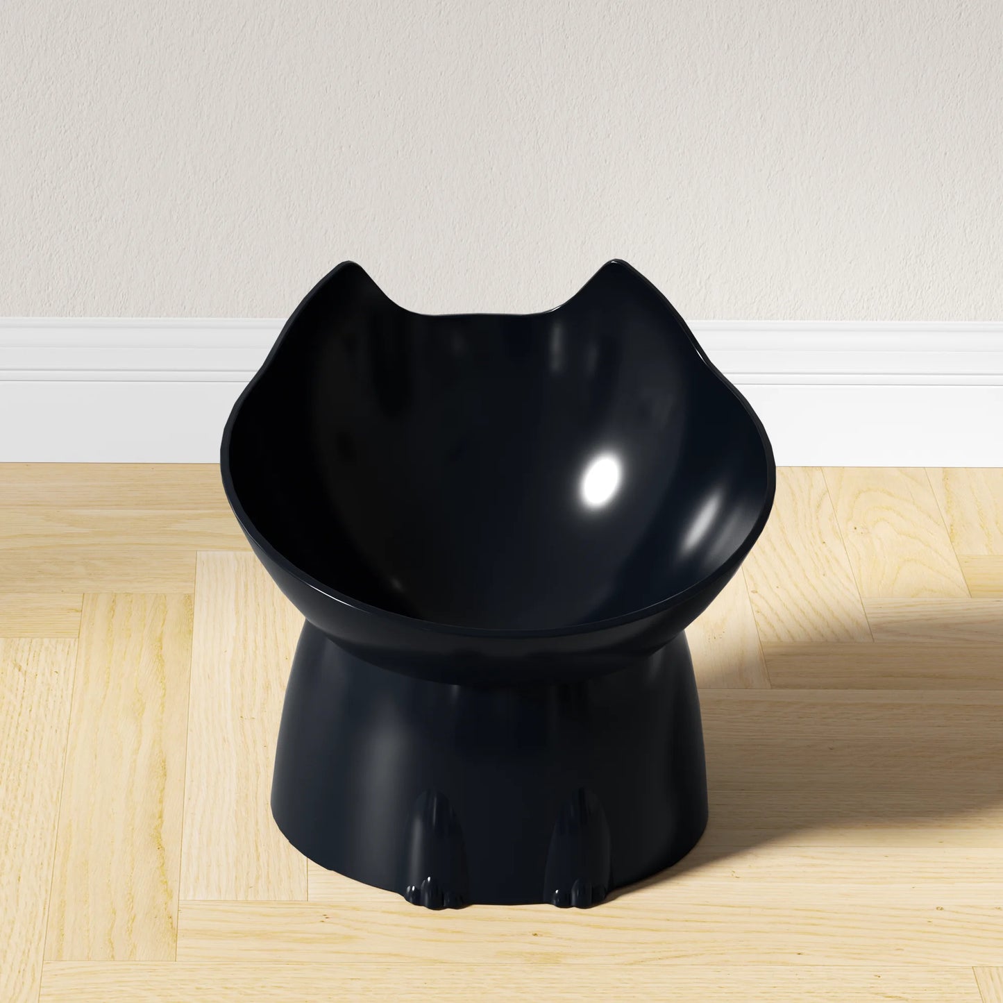 WhiskerWare Elevated Cat Bowl – Anti-Tip Raised Feeding Dish