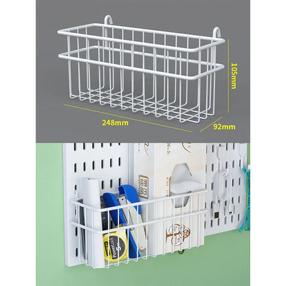 Neat Plastic Pegboard  Desk Organizer with Multiple Accessories for Home Office, Craft Room and Garage Display