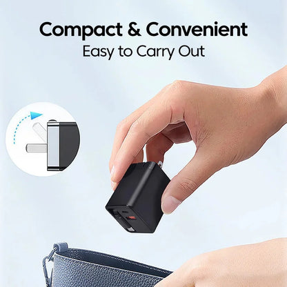 80W USB C Fast Charger with Retractable Type C Cable PD Charging for iPhone 17 16 15 Samsung Xiaomi iPad Phone Quick Charger