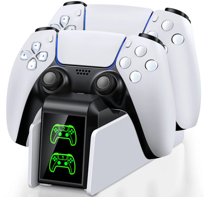 Controller Charging Station for PlayStation 5 Dual Fast Charger LED Indicator Charging Stand Docking Station PS5 Accessories
