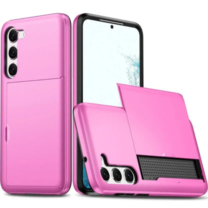 For Samsung Galaxy S26 S25 S24 Ultra S22 Plus S23 S21 S20 FE Note 20 A17 A55 Wallet Cover Card Holder Slot Shockproof Phone Case