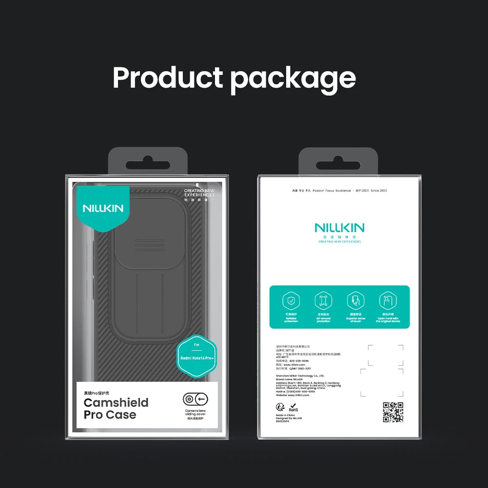 Nillkin for Xiaomi Redmi Note 15 Pro Plus Note 14 Pro Plus 5G CamShield Pro Slide Camera Cover Shockproof Protector Phone Case