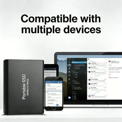 16TB Mass Storage Portable SSD 1TB 2TB 4TB 8TB USB3.2 External Hard Drive High Speed Solid Disk for All Devices