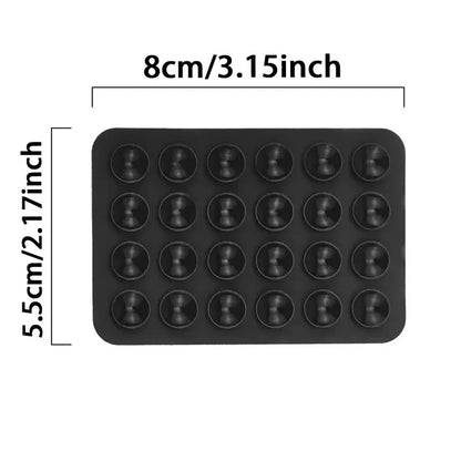Candy Color Silicone Phone Mount - 3M Adhesive Backing & Non-Slip Suction Cup Stand for Selfies, Videos, Secure Phone Holder