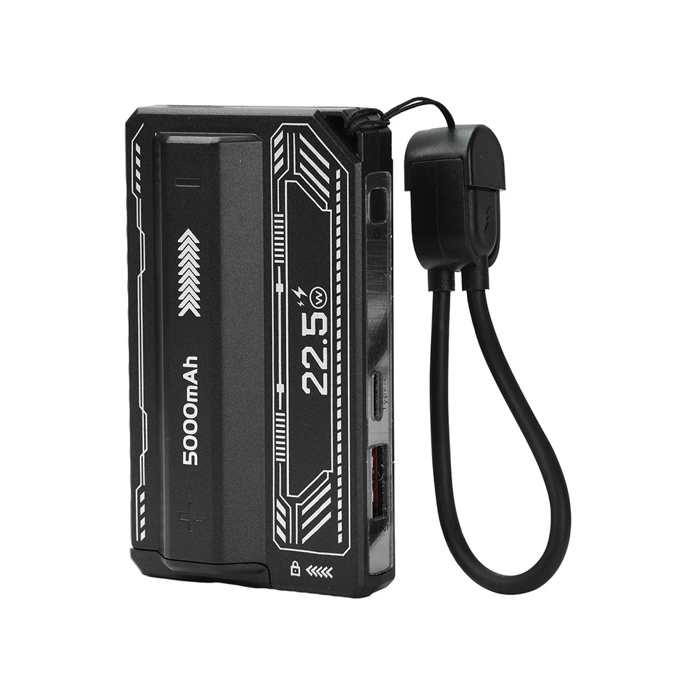 21700 Battery Holder Power Bank Case PD 20W Fast Charging Built-in Cable Detachable Power Bank DIY Battery Case