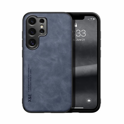 Luxury Leather Ultra Thin Phone Case For Samsung Galaxy S26 S25 S24 S23 S22 S21 Ultra Plus Silky Feel Soft Cover For Car Holder