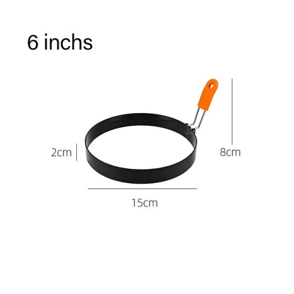 Anti-scald Egg Fried Ring Professional Stainless Steel Nonstick Round Pancake Mold Cooking Egg Mould Breakfast Sandwich Tools
