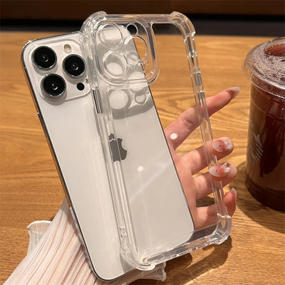 Clear Shockproof iPhone Case — Transparent Bumper Cover