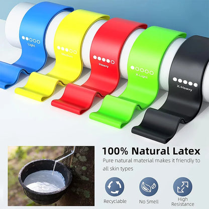 Latex Resistance Bands Set for Fitness and Yoga