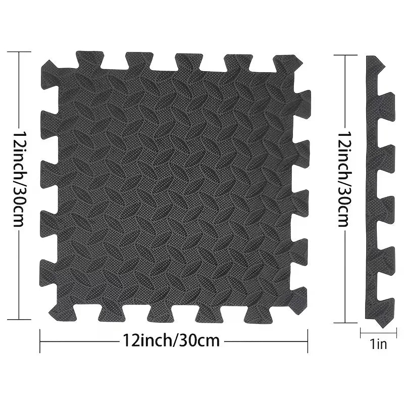 16-Piece Interlocking EVA Foam Floor Mat for Home Gym and Yoga