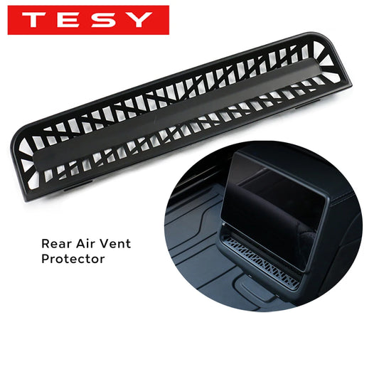 TESY For New Tesla Model YL Y Juniper Launch Model 3 Highland Rear Air Outlet Cover Rear Air Vent Protective Anti Blocking