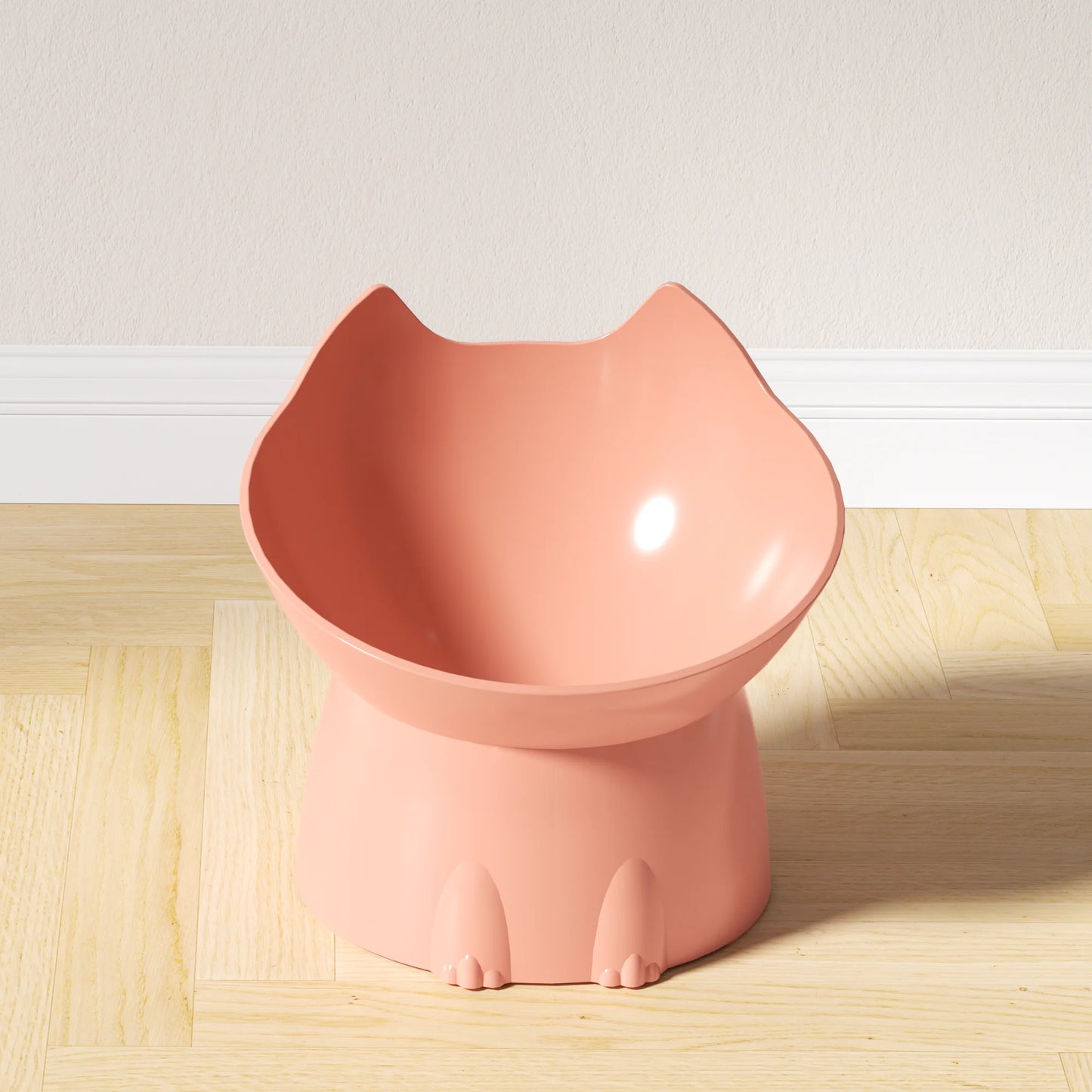 WhiskerWare Elevated Cat Bowl – Anti-Tip Raised Feeding Dish