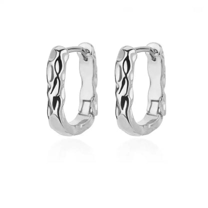 Heart Stainless Steel Earrings for Women – Gold Color Hoop Earring with Zircon, Waterproof & Trendy