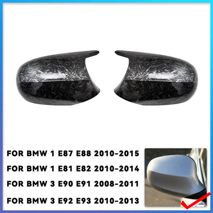 E90 E91 Black M3 Style Cover E81 E82 E87 E88 for BMW 1 3 Series E92 E93 Carbon Fiber M Look Rear Mirror Cap Car Accessories