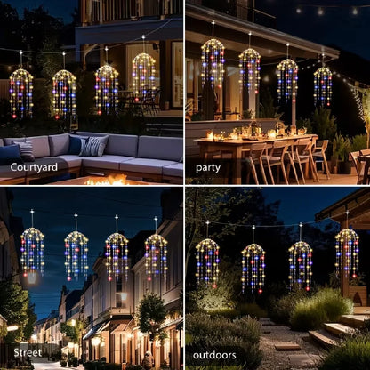 Solar Jellyfish Lights 4/6 pcs Solar Waterproof Outdoor Hanging Home Garden Decoration Lights With 8 Modes for Courtyard Trees