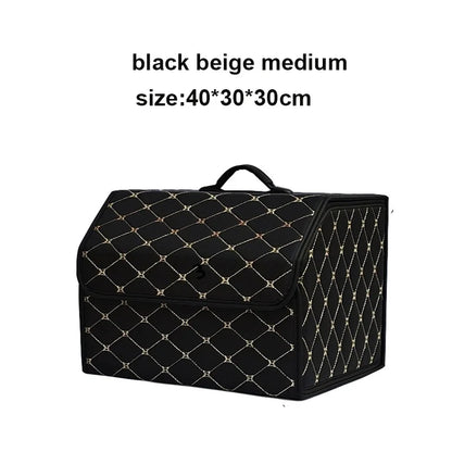 Multipurpose Collapsible Car Trunk Storage Organizer With Lid Portable Car Storage Bag Car Trunk Organizer
