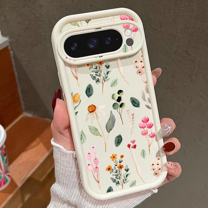 Flowers Printing Case For Google Pixel 10 8 7 Pro 10 9 Pro XL 9A 8A 7A Shockproof Soft TPU Silicone Phone Cover For Pixel 8 Pro