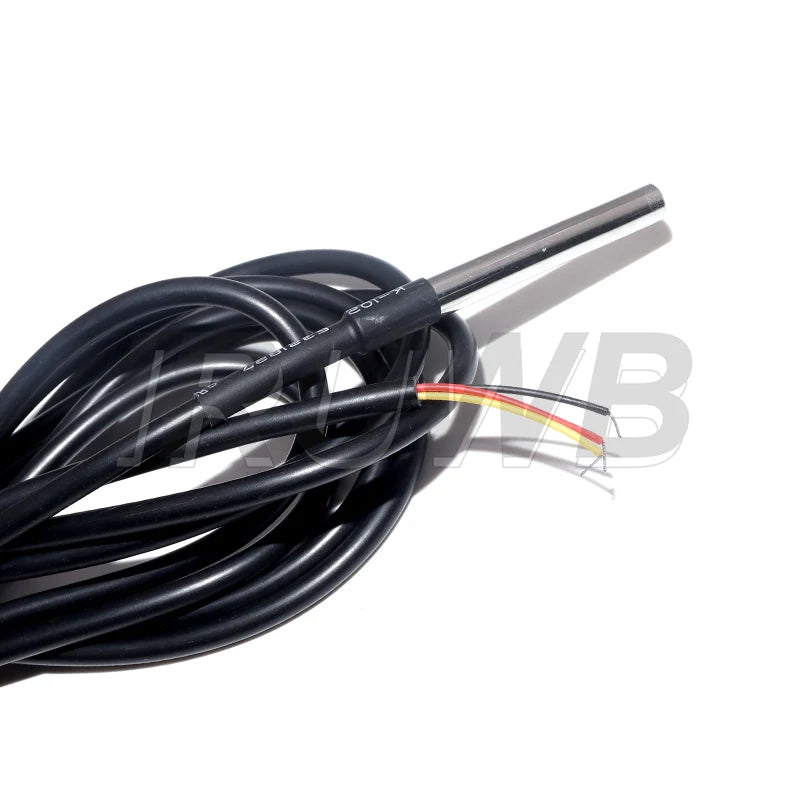For Arduino 18B20 Cable Stainless Steel Waterproof DS18b20 12/3/5M Thread Temperature Probe Temperature Sensor