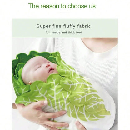 Double-Sided Flannel Cabbage Pattern Home Sofa Blanket Soft Creative Design Warm Throw Blanket for Living Room
