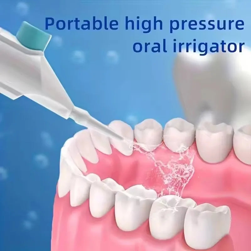 Portable High Pressure Oral Irrigator Household Dental Floss Manual Water Toothpick for Teeth Cleaning