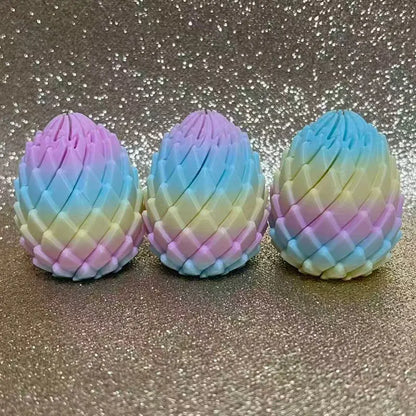 3D Printing Dragon Egg Stress Relief Model, Deformable Twist Egg, Creative Stress-Relief Gadget Desk Ornament