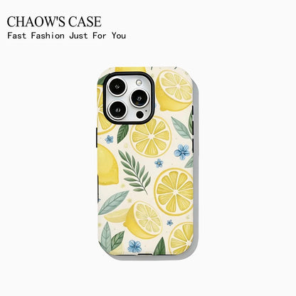 Tropical Fruit iPhone Case – Double-Layer Back Cover