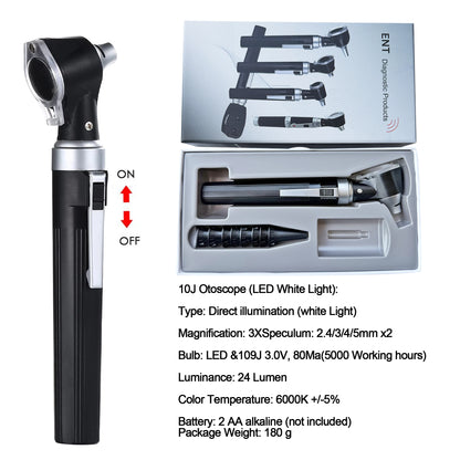 Otoscope - Ear Scope with Light Ear Infection Detector and Pocket Ear Checker Kit with 3X Magnify Lens,  for Kids, Adults, Pets