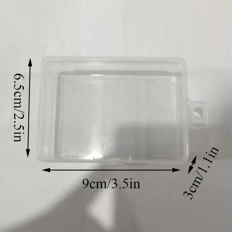 Mini Plastic Rectangular Box – Translucent, Dustproof Jewelry & Small Item Storage Container