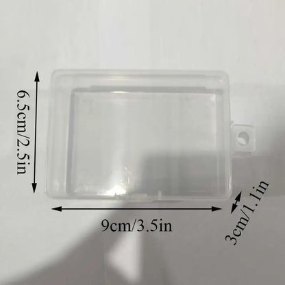 Mini Plastic Rectangular Box – Translucent, Dustproof Jewelry & Small Item Storage Container