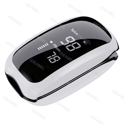 Rechargeable Medical Oximeter Strap Lanyard Fingertip Pulse Oximeter Blood Oxygen Saturation Monitor Digital LED Display Child