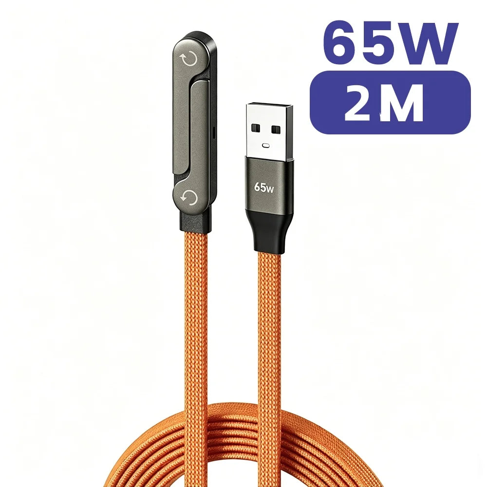 240W 2 in 1 USB C to USB C Fast Charging Foldable Bracket Data Cable Type C Desktop Holder Charging Wire For Iphone17 16 Samsung