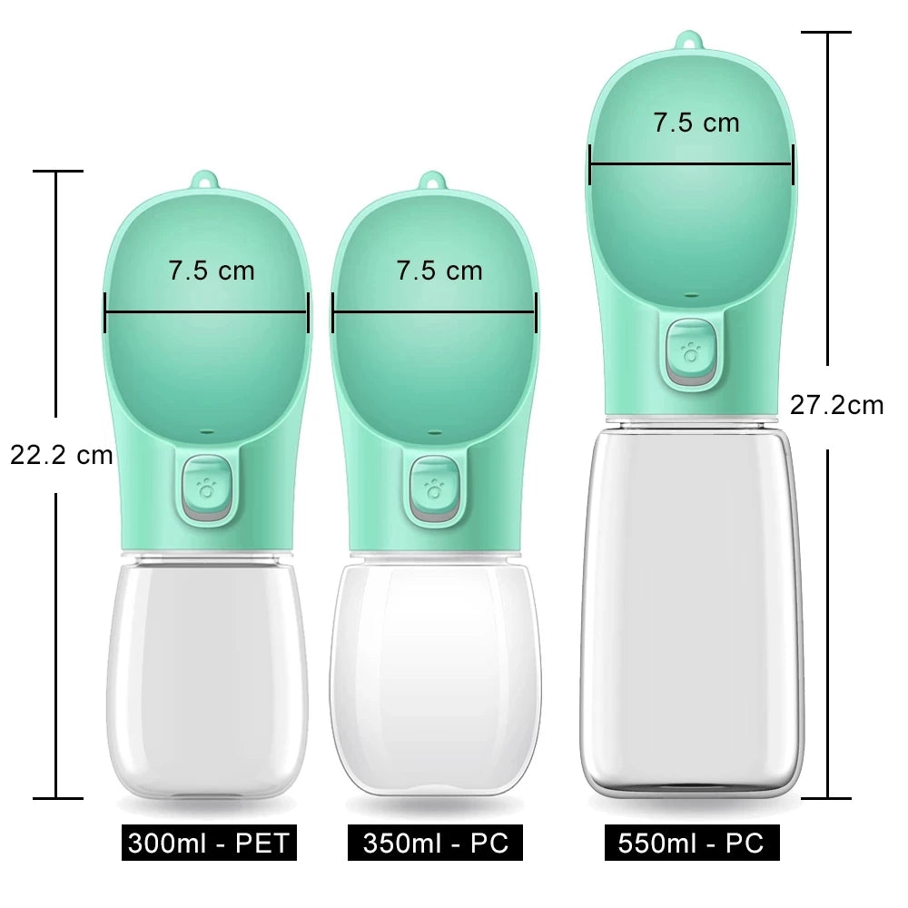 Portable Dog Water Bottle with Leakproof Drinking Bowl