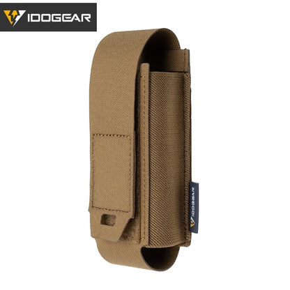IDOGEAR Tactical Molle Flashlight Holder Magazine Pouch Multiuse Portable Tool Flashbang Pouch for Duty Belt Backpack 35133