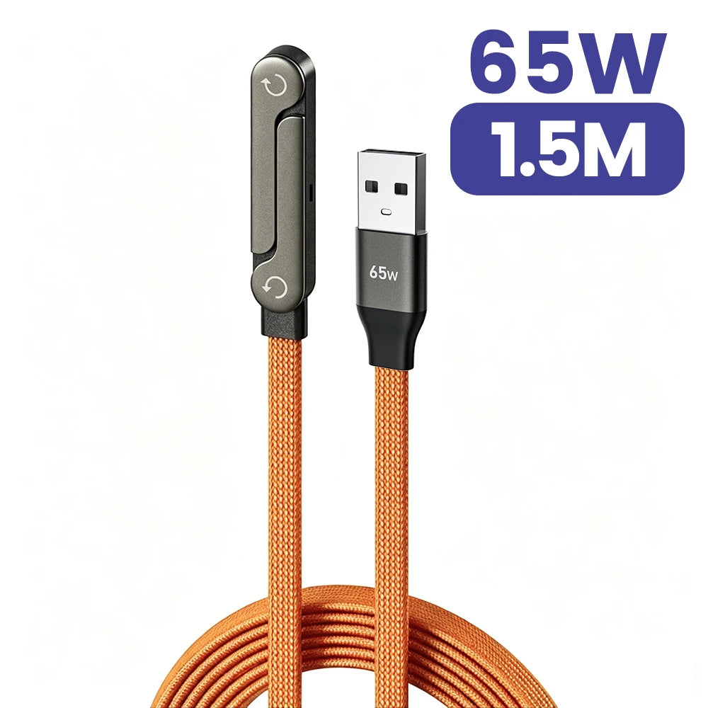 240W 2 in 1 USB C to USB C Fast Charging Foldable Bracket Data Cable Type C Desktop Holder Charging Wire For Iphone17 16 Samsung