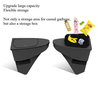 For Tesla Model Y/YL Juniper 2025 Front Door Storage Trash Can Car Door Storage Box Multi Functional Storage Box Car Accessories