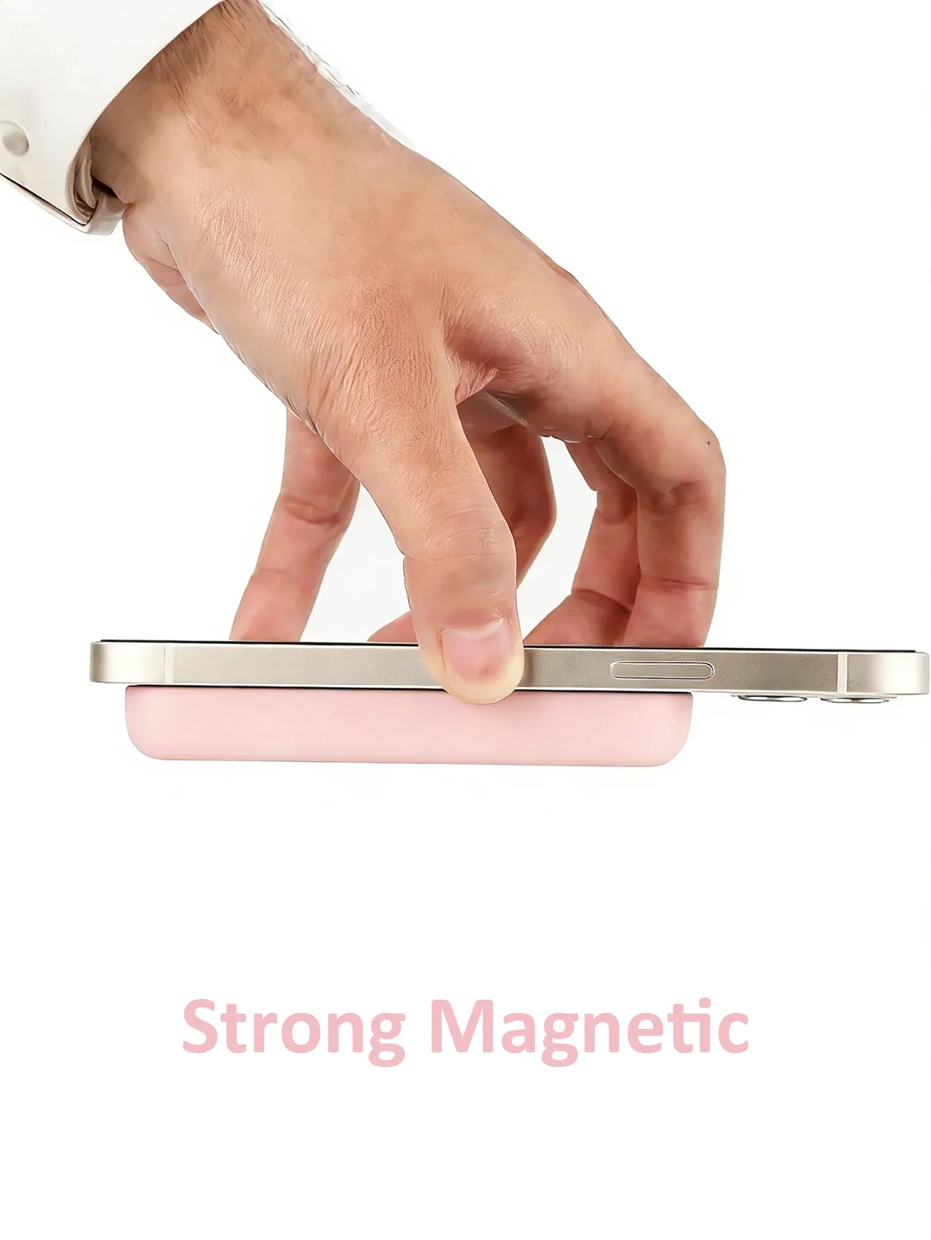 1 Pink TPU Charging Case Protector, Compatible with Apple's Original MagSafe Wireless Power Bank