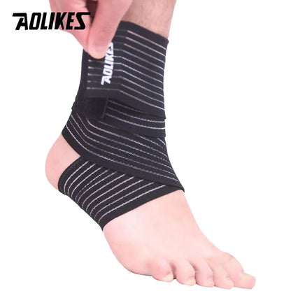 AOLIKES 1PC 40-180cm Compression Bandage Protector Knee Support Brace Sports Elastic Elbow Straps Leg Bands Bandage Workout Wrap