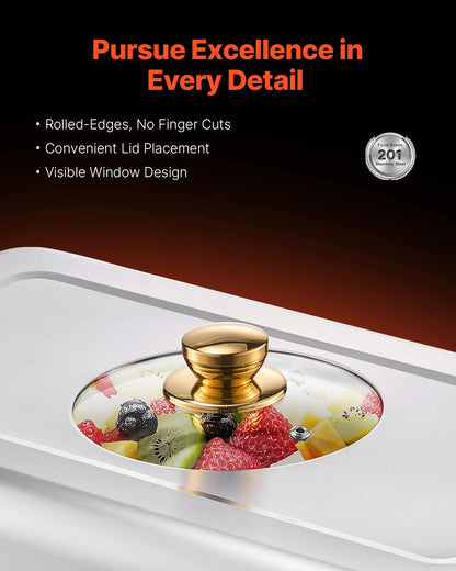 SucceBuy 2/4 Pack Chafing Dish Buffet Set Stainless Steel Chafer with Half Size Pans Rectangle Catering Warmer for Party Banquet